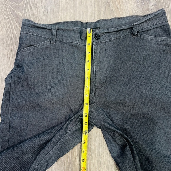 Riders by Lee Women's Gray Herringbone Trousers Pants Size 16 Stretch pinstripes - Picture 3 of 13